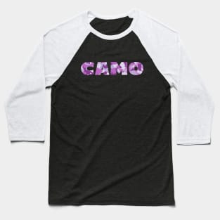 Vivid Plum Camouflage Baseball T-Shirt